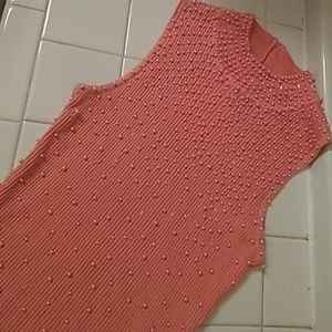 Exquisite beaded knit top